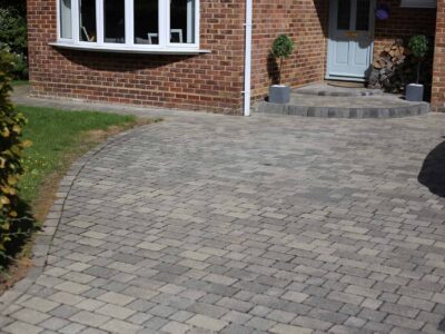Grey block paving driveway ideas Letchworth